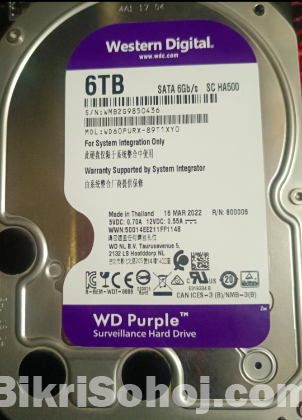 WD purple surveillance hard drive